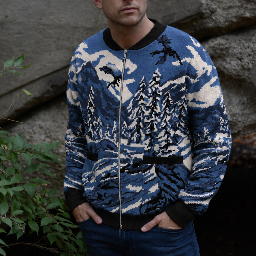 Winter Dragon Bomber Jacket