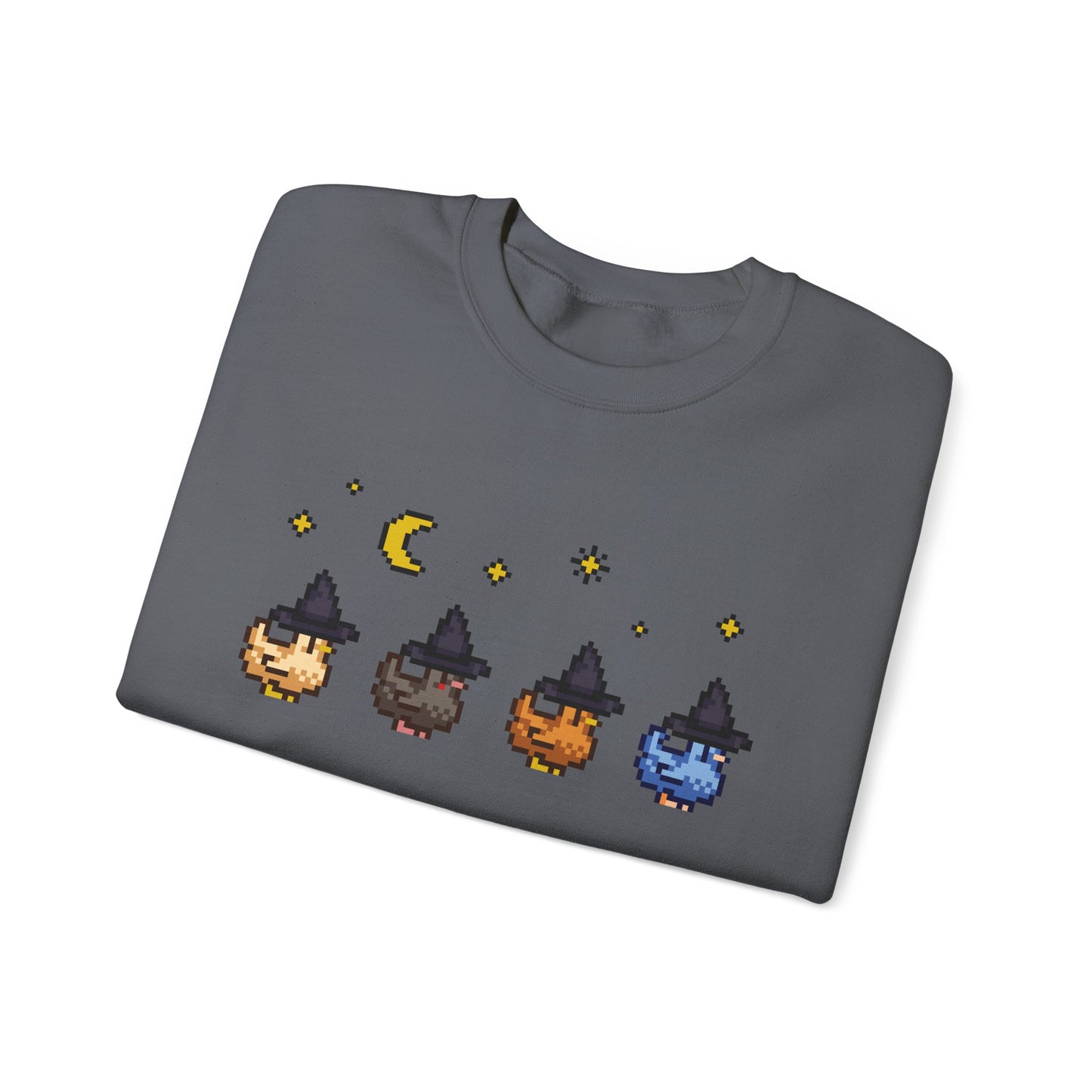 Witchy Pixel Chickens Crewneck