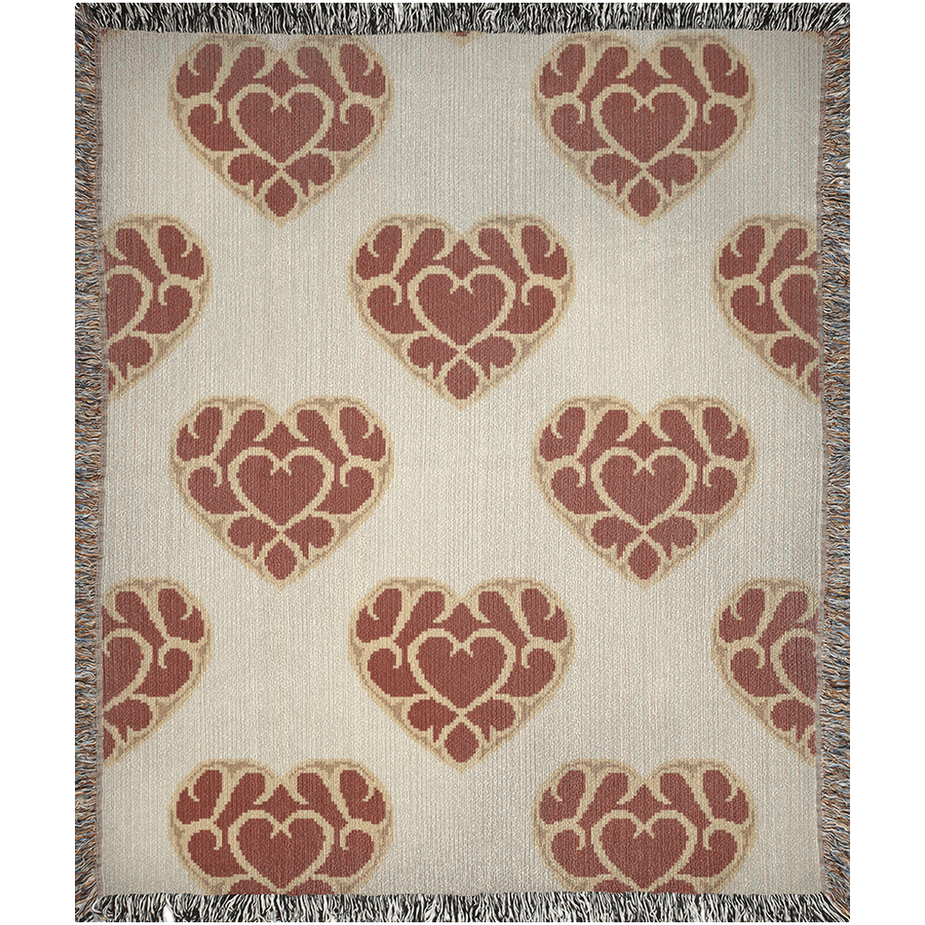Heart Container Woven Throw Blanket