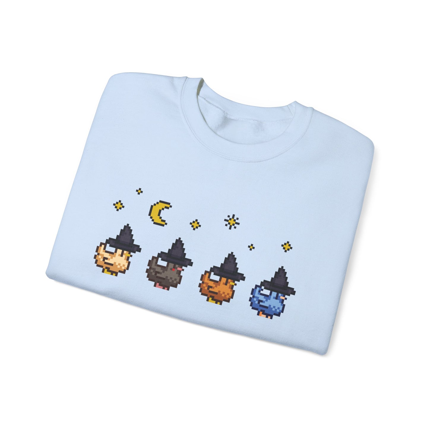 Witchy Pixel Chickens Crewneck