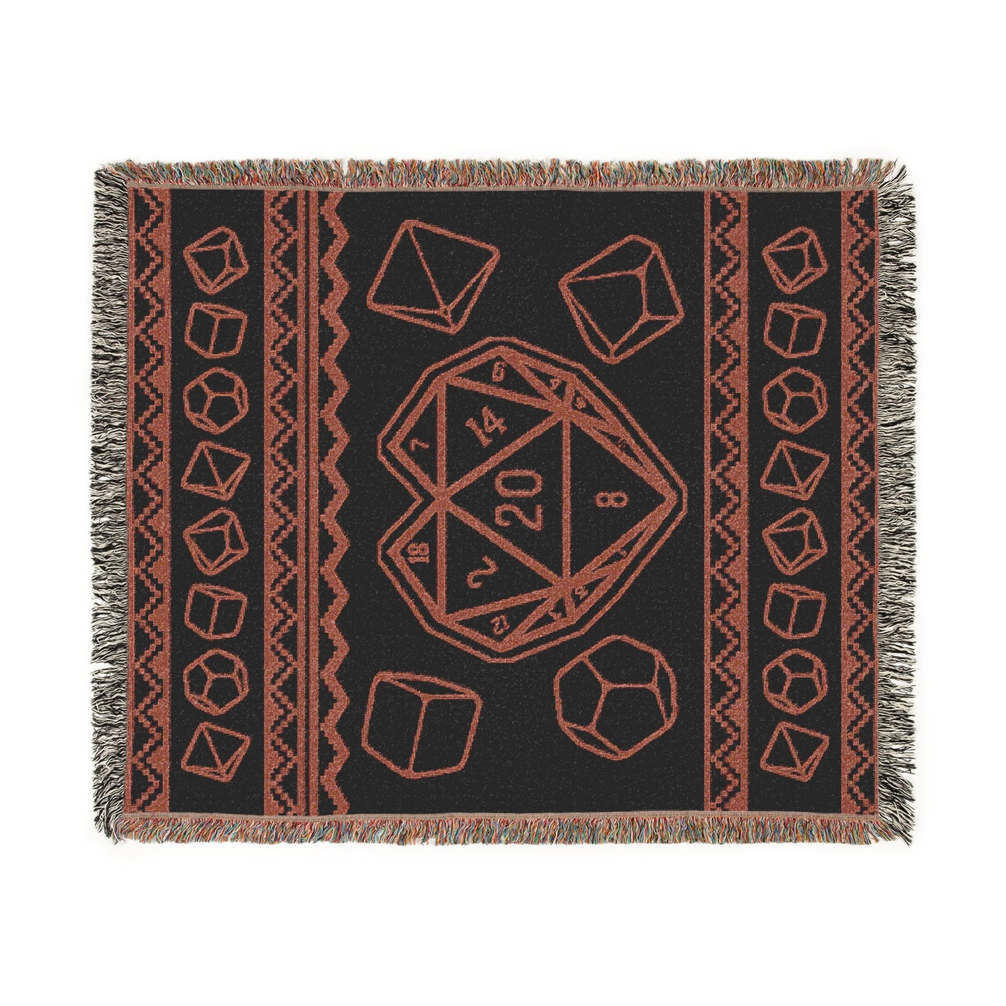 D20 Love Woven Throw Blanket