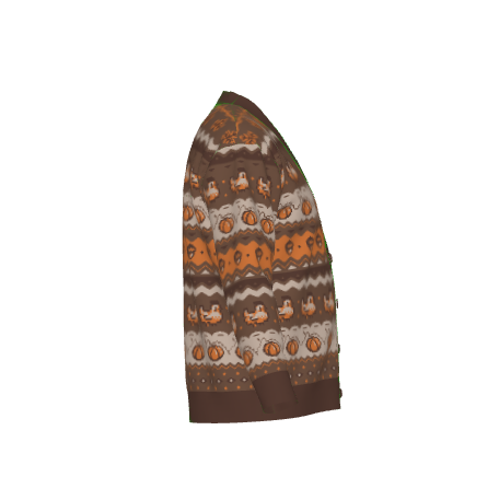 Fall Pixel Chicken Cardigan