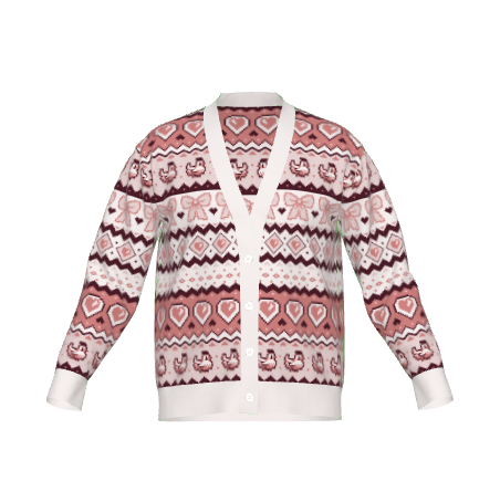 Pixel Chicken Love Cardigan