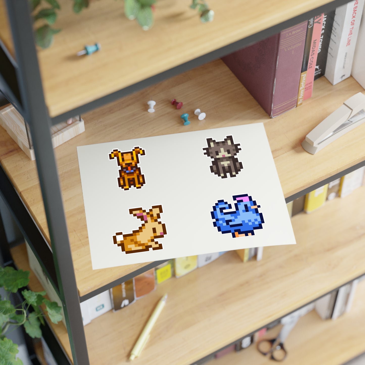 Pixel Animal Stickers