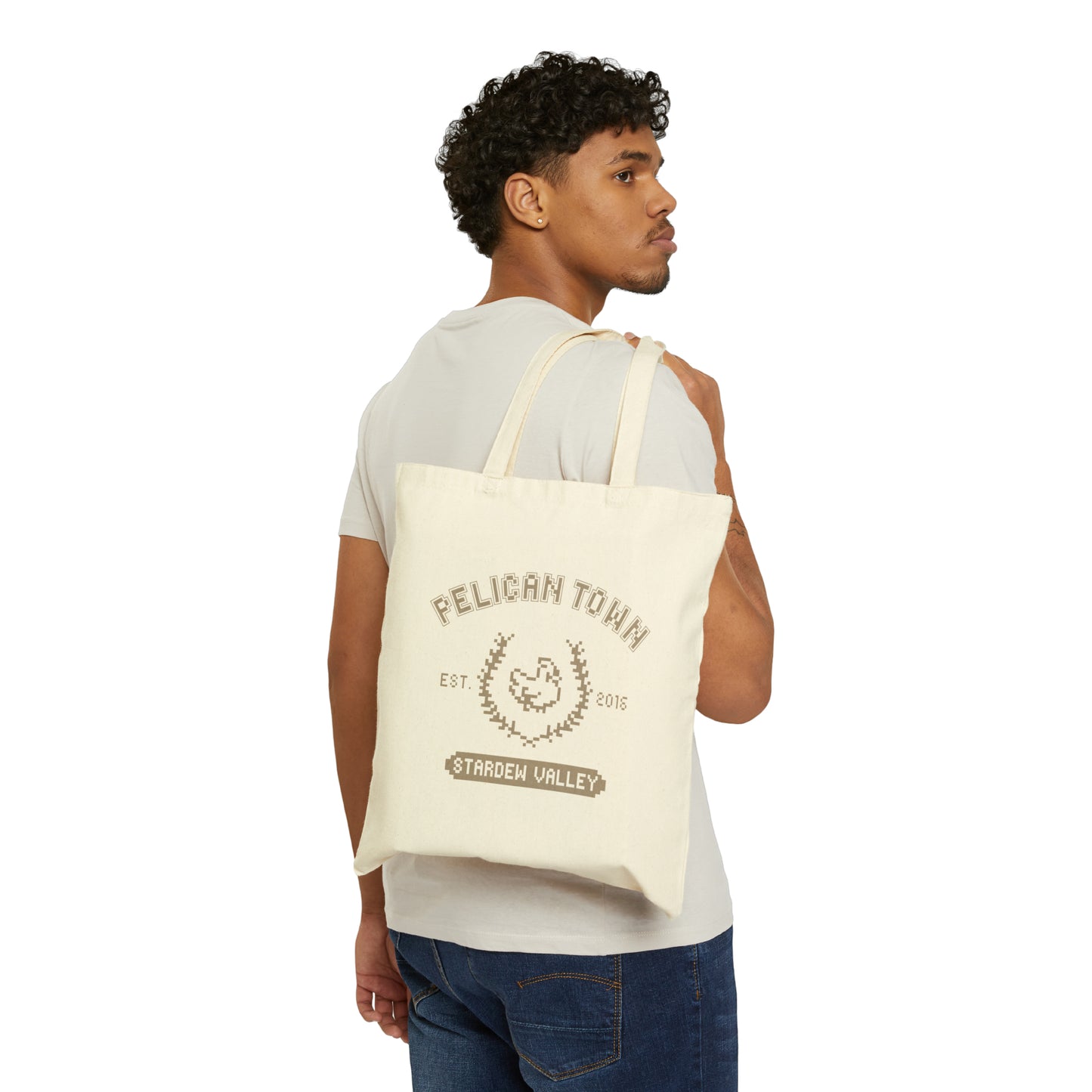 Pelican Town Pixel Tote Bag