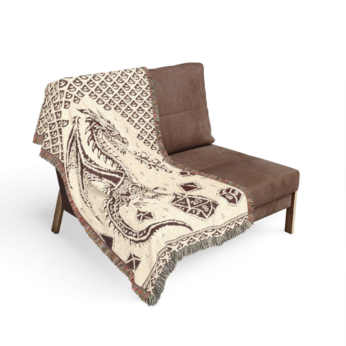 Dragon Scales and Dice Throw Tapestry Blanket