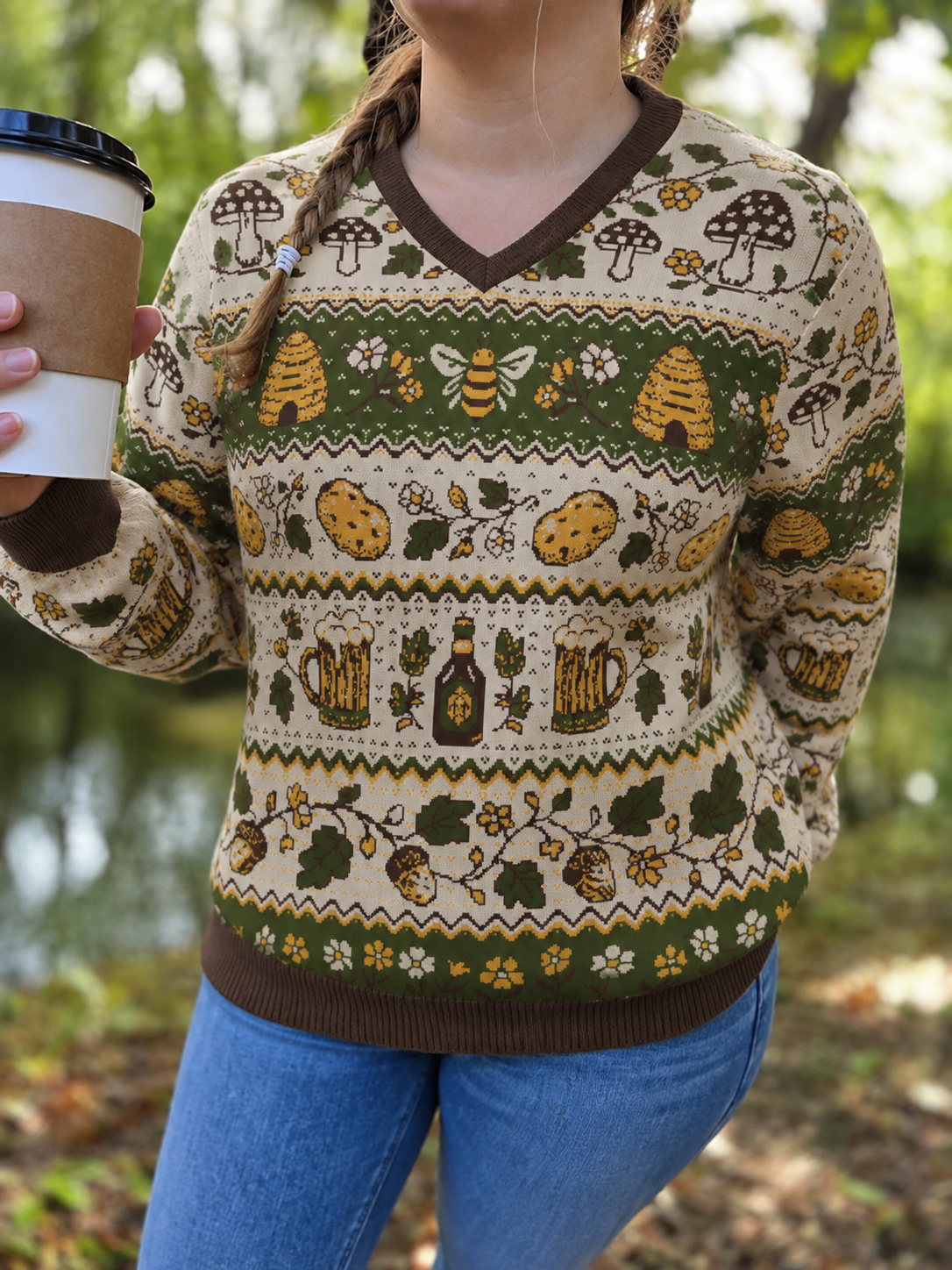 Concerning Hobbits V Neck Sweater