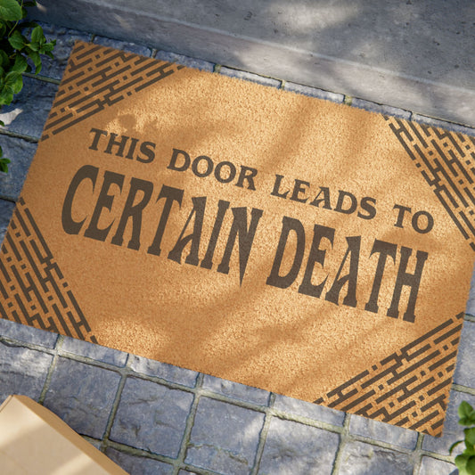 Certain Death Labyrinth Door Mat