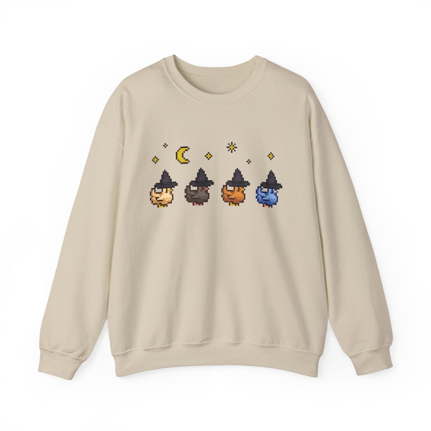 Witchy Pixel Chickens Crewneck