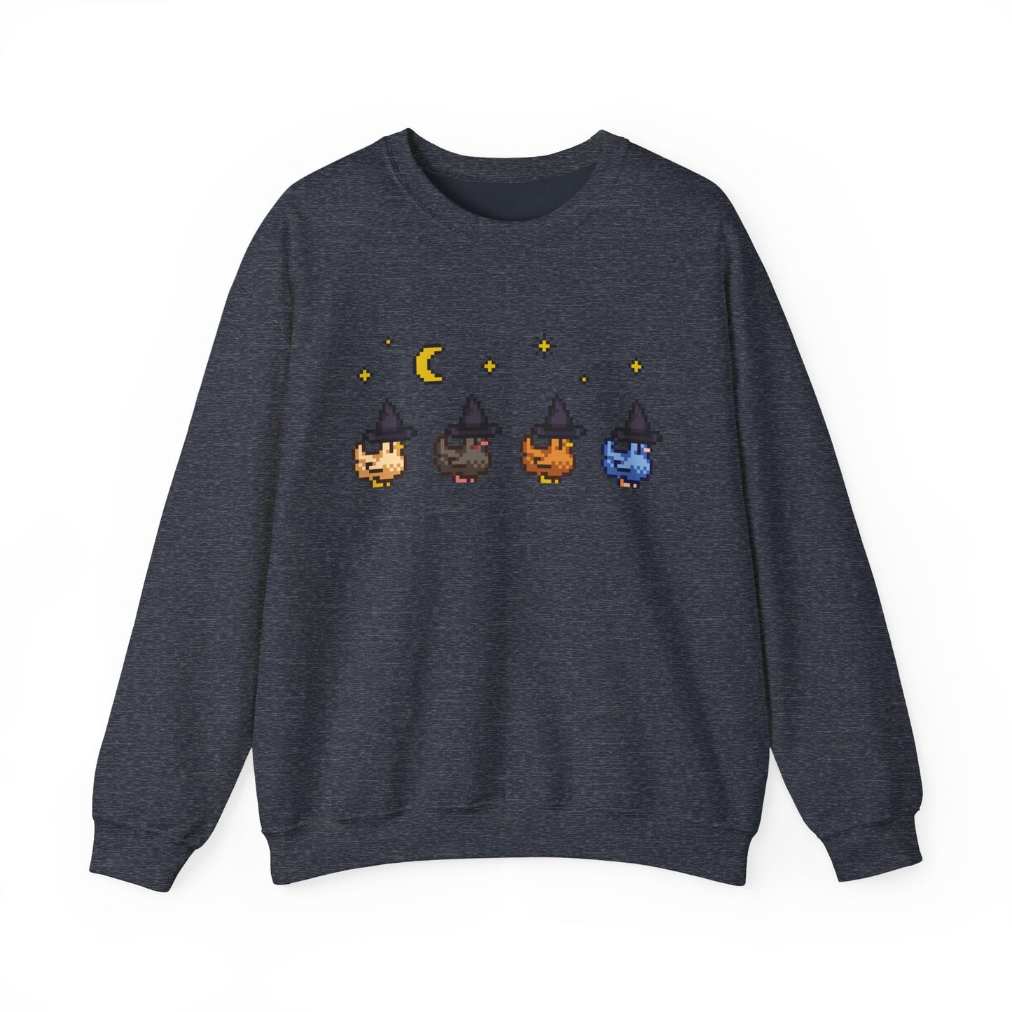 Witchy Pixel Chickens Crewneck