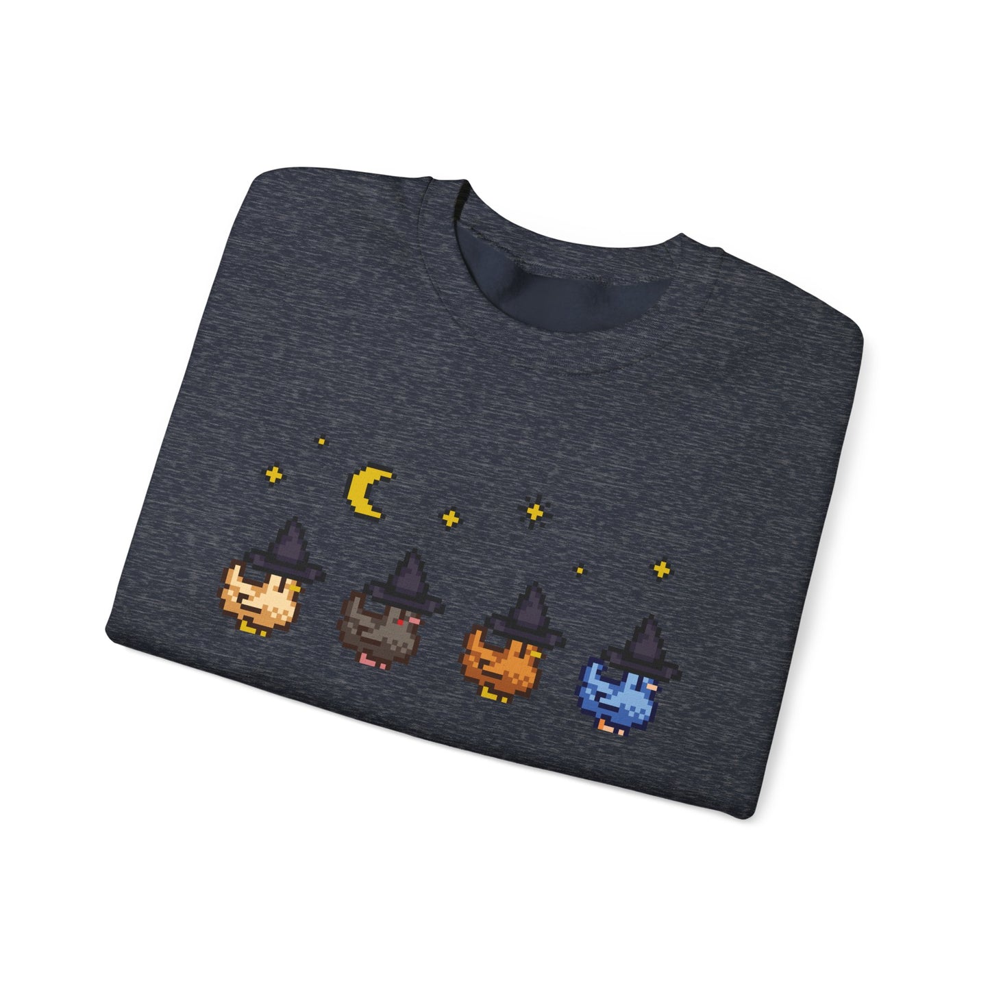 Witchy Pixel Chickens Crewneck