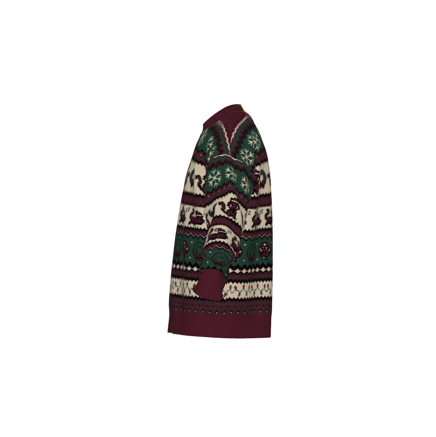 Christmas Pixel Kitty Sweater