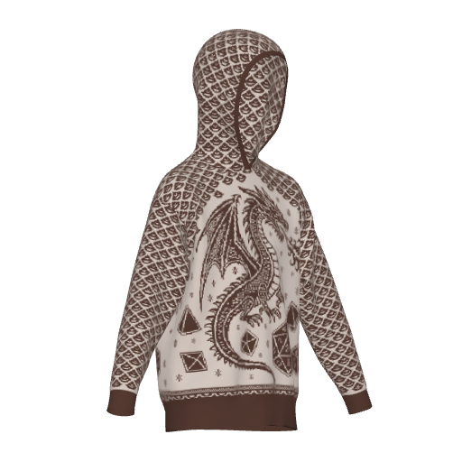 Dragon Scales and Dice Hoodie Sweater