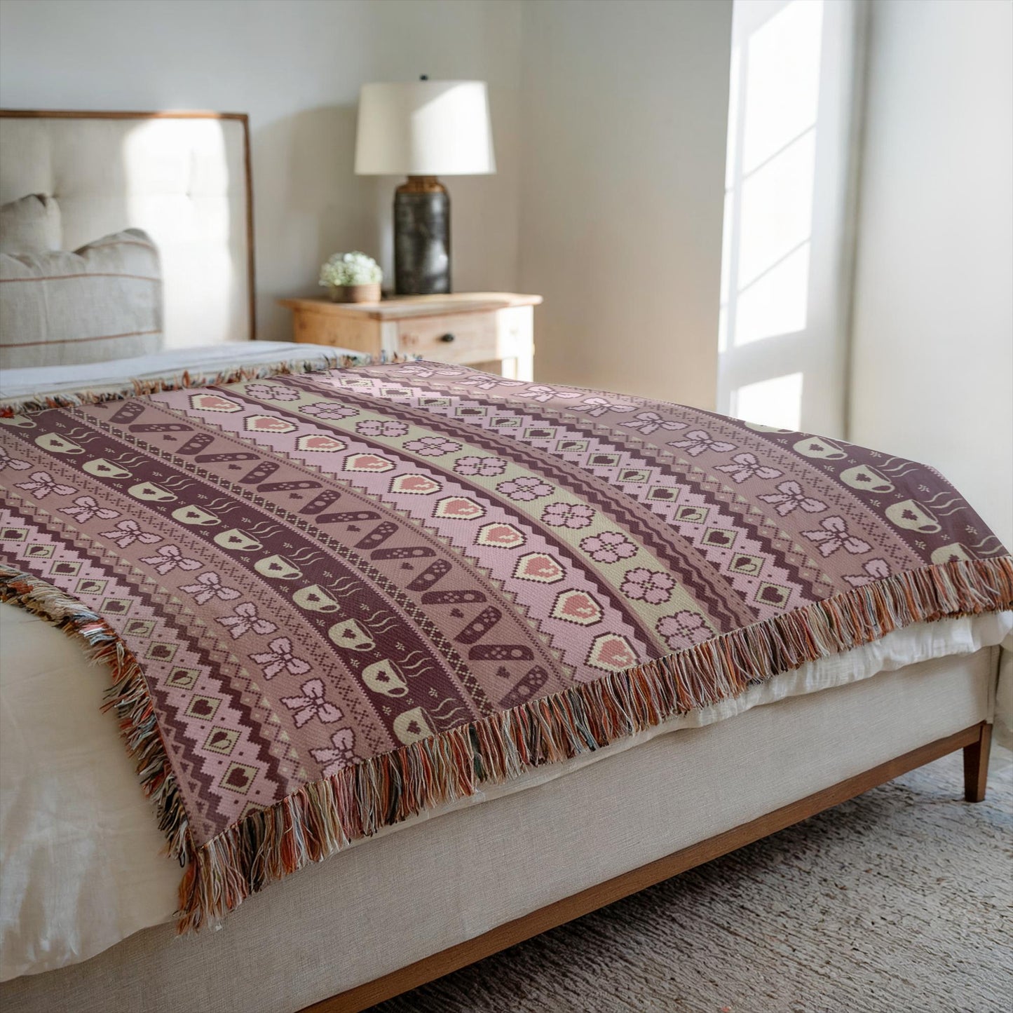 Cozy Gaming Love Woven Throw Blanket