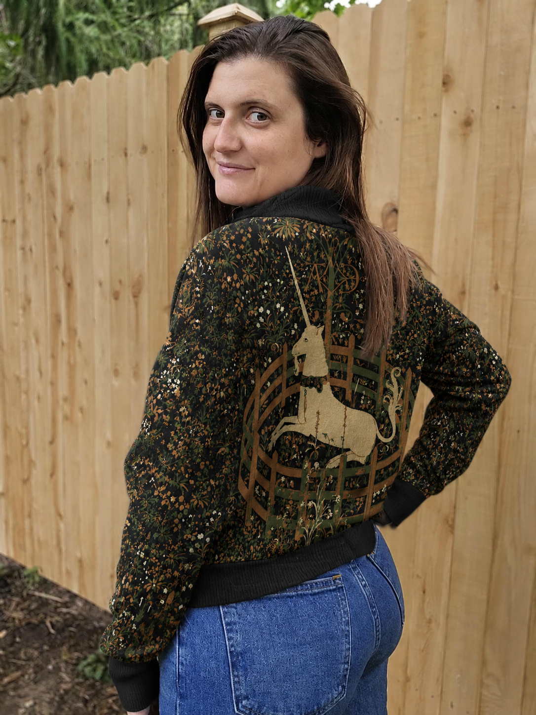 Unicorn Tapestry Turtleneck Sweater