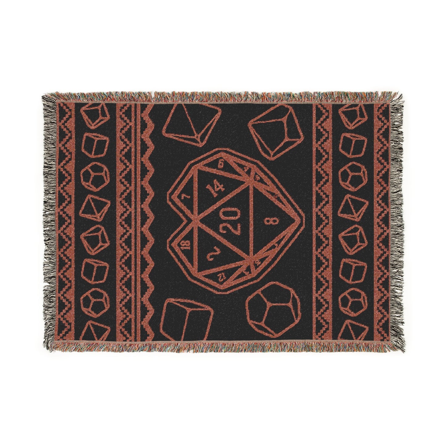 D20 Love Woven Throw Blanket