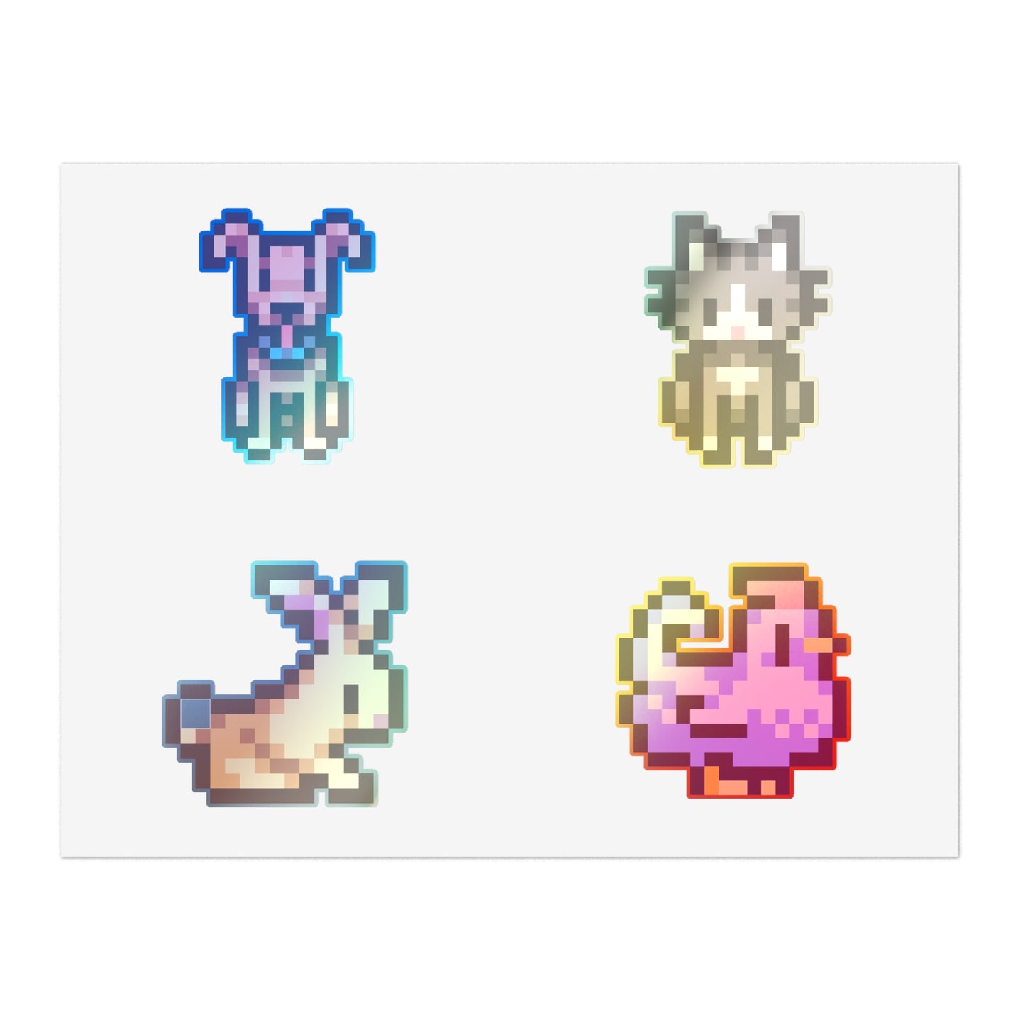 Pixel Animal Stickers