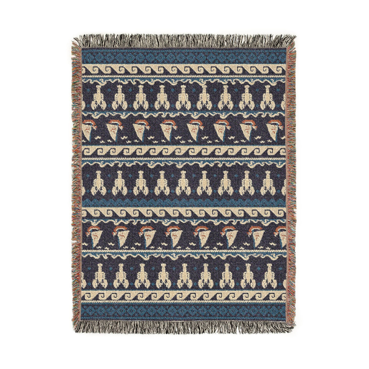 Wind and Wake Woven Tapestry Throw Blanket