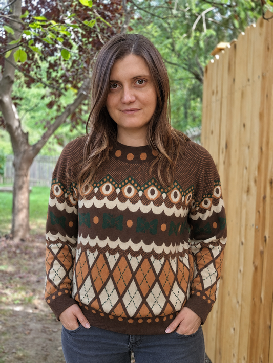 Owl Museum Director Knit Sweater