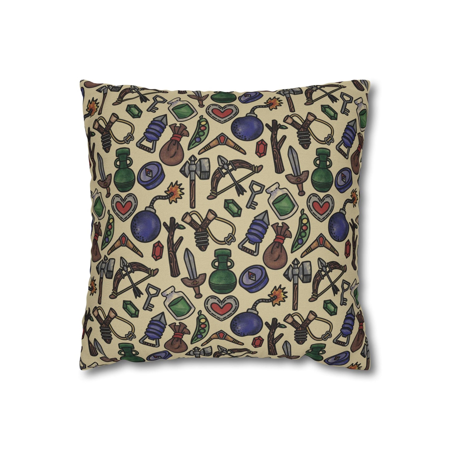 Compendium Removable Throw Pillowcase