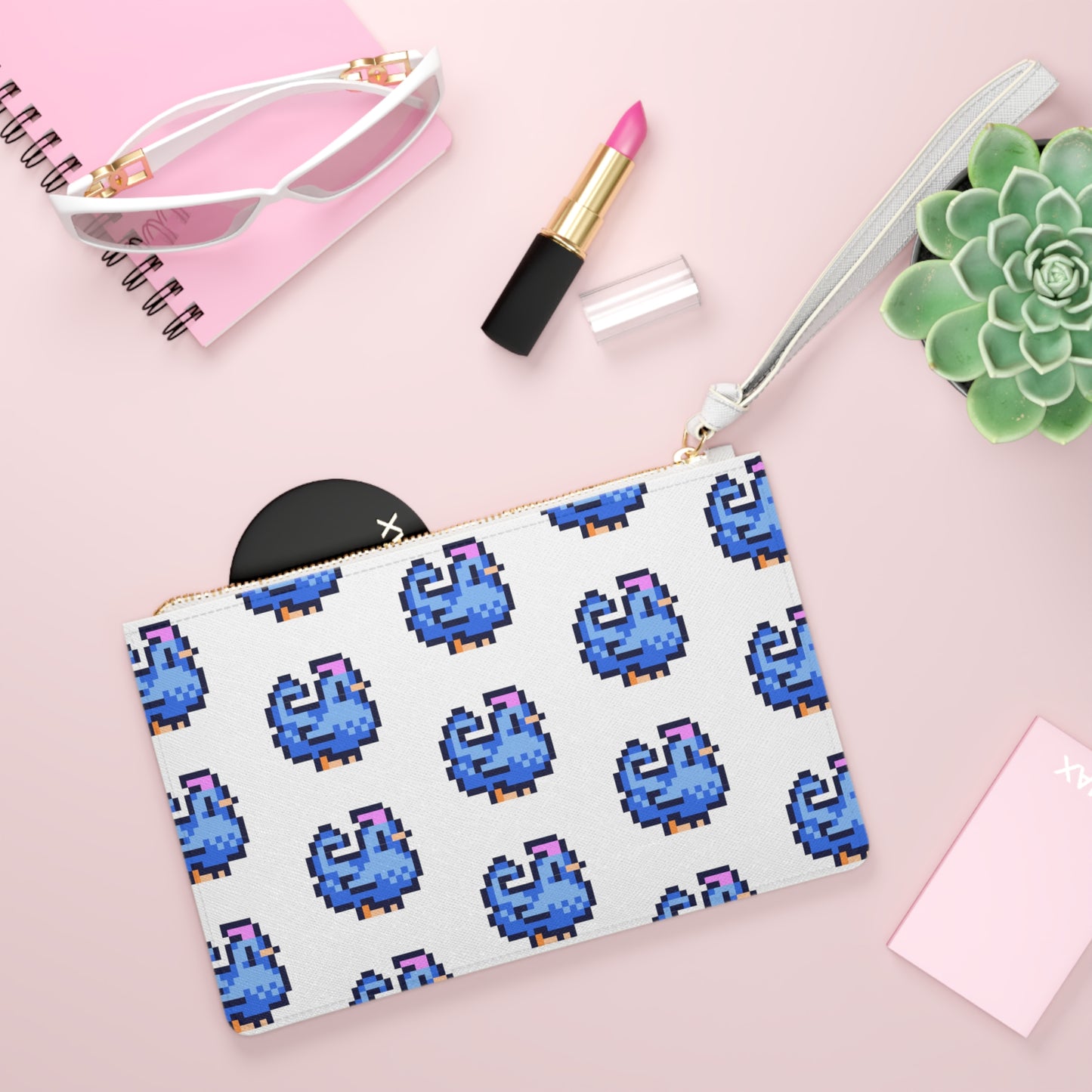 Blue Pixel Chicken Crossbody Bag | Stardew Valley Accessories | Stardew Valley Gift | Indie Games | Cozy Gaming | Gamer Girl Merch