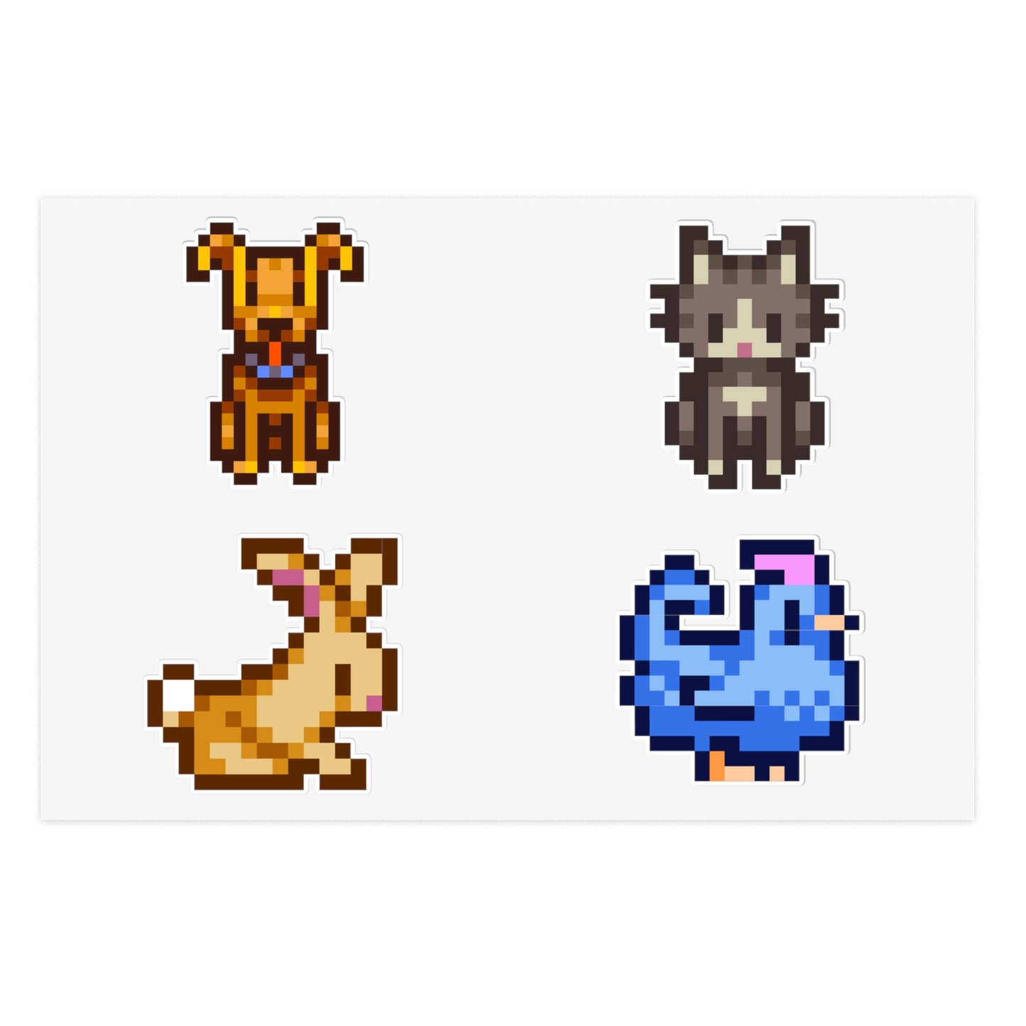 Pixel Animal Stickers