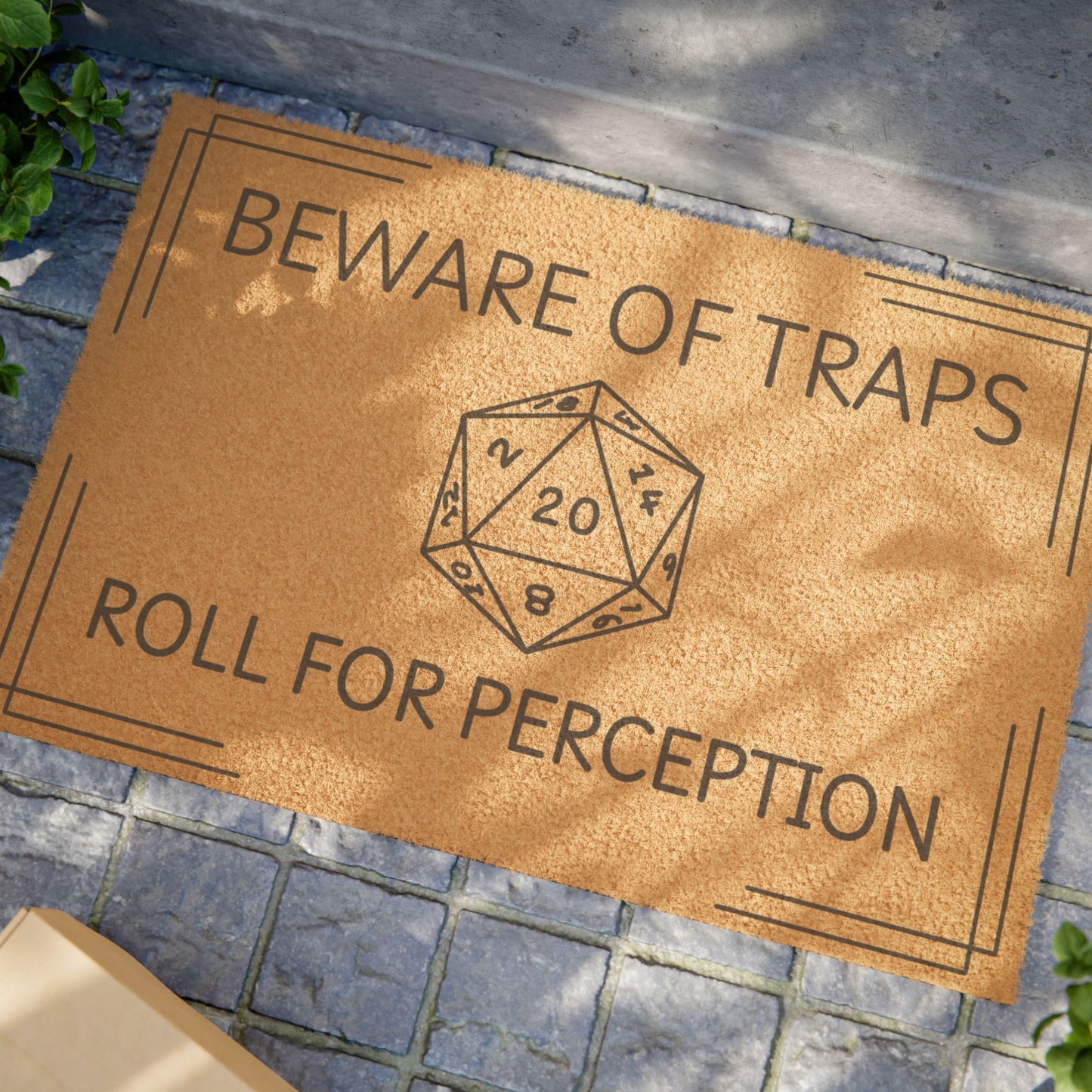 DND Roll for Perception Door Mat