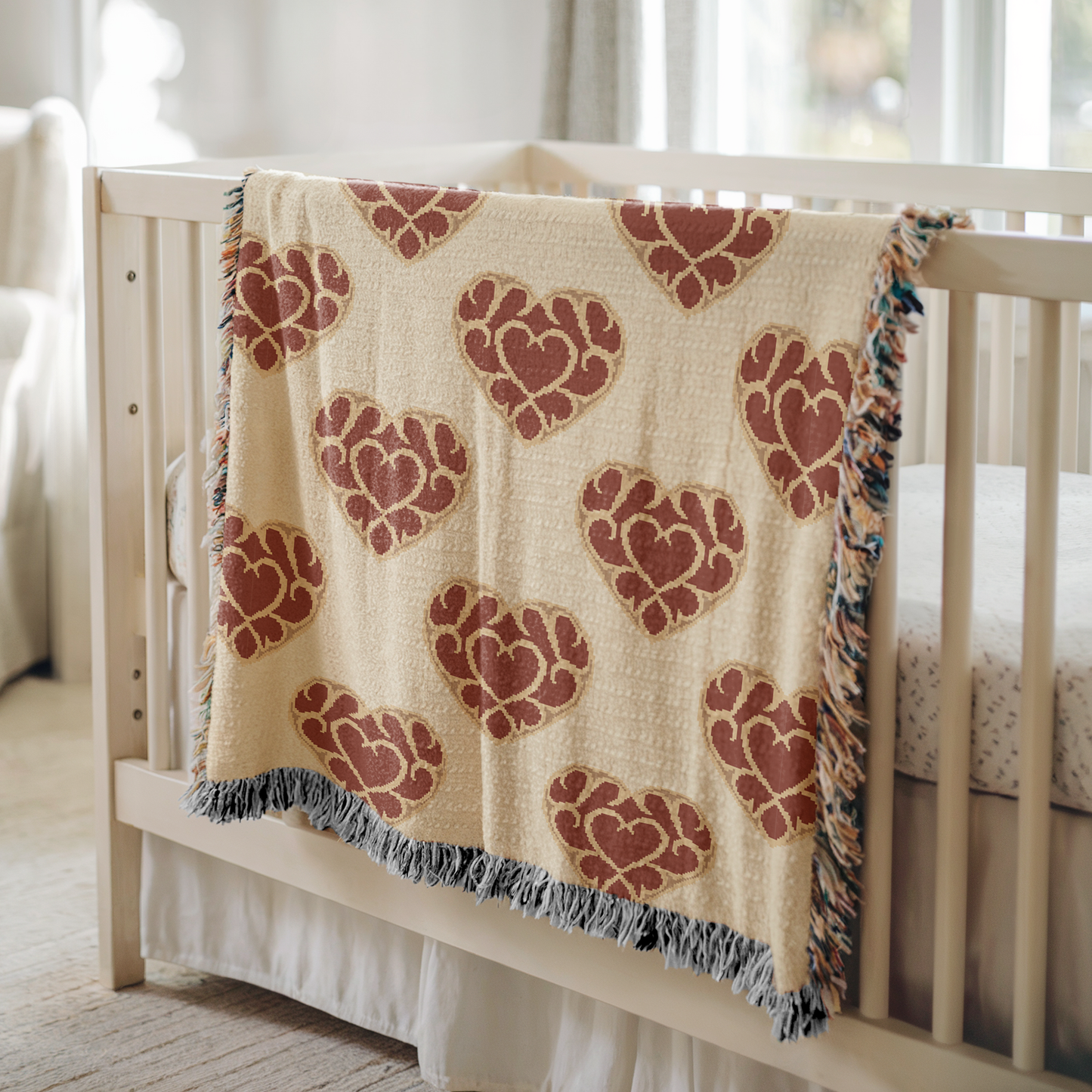 Heart Container Woven Throw Blanket