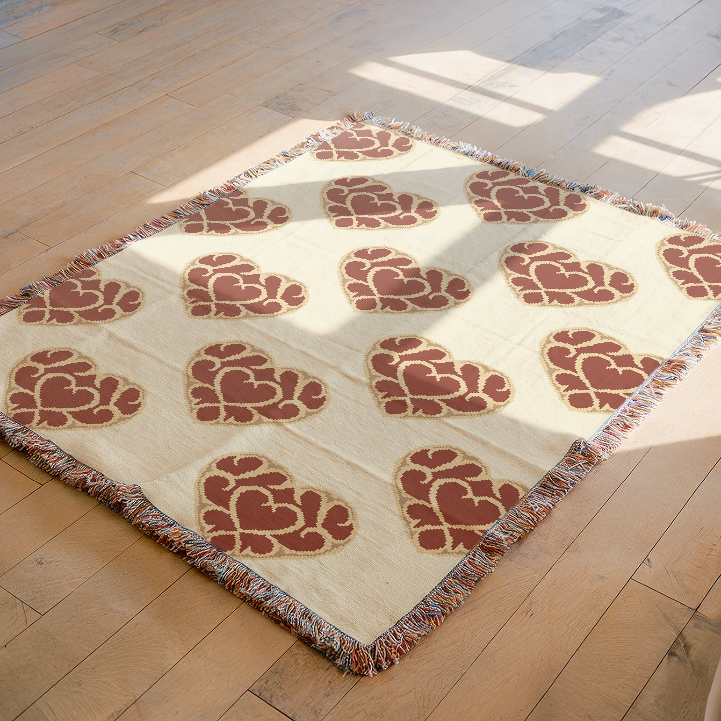 Heart Container Woven Throw Blanket