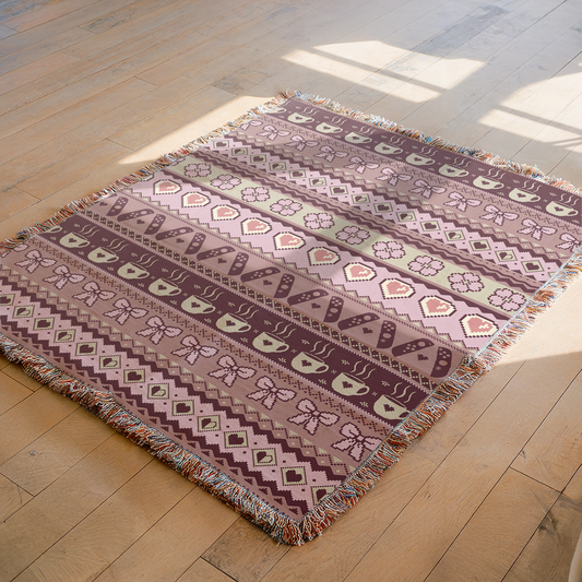 Cozy Gaming Love Woven Throw Blanket