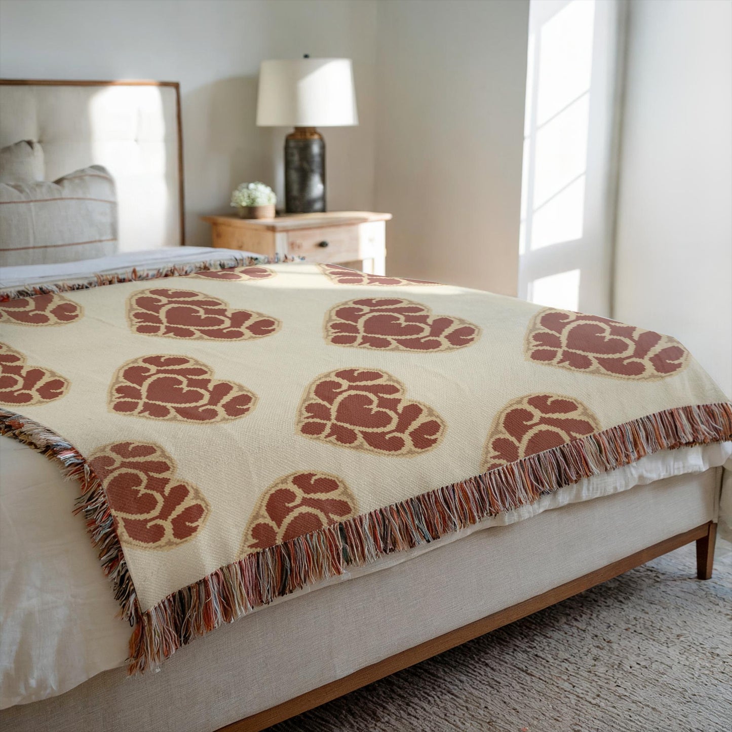 Heart Container Woven Throw Blanket