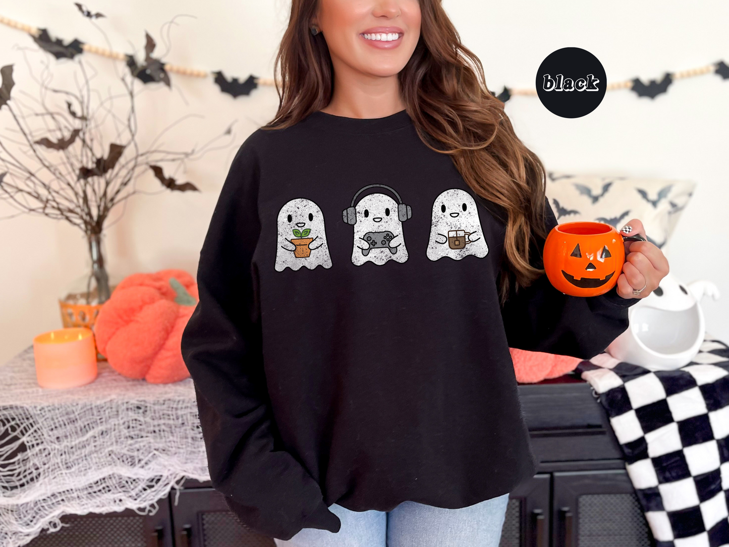 Cozy Gaming Ghosts Crewneck