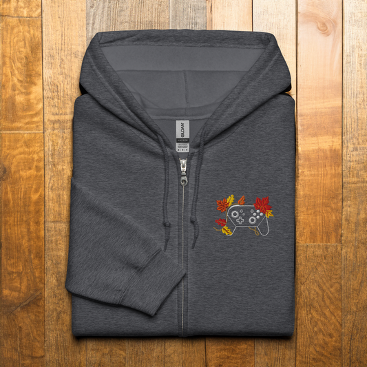Fall Controller Leaf Zip Hoodie