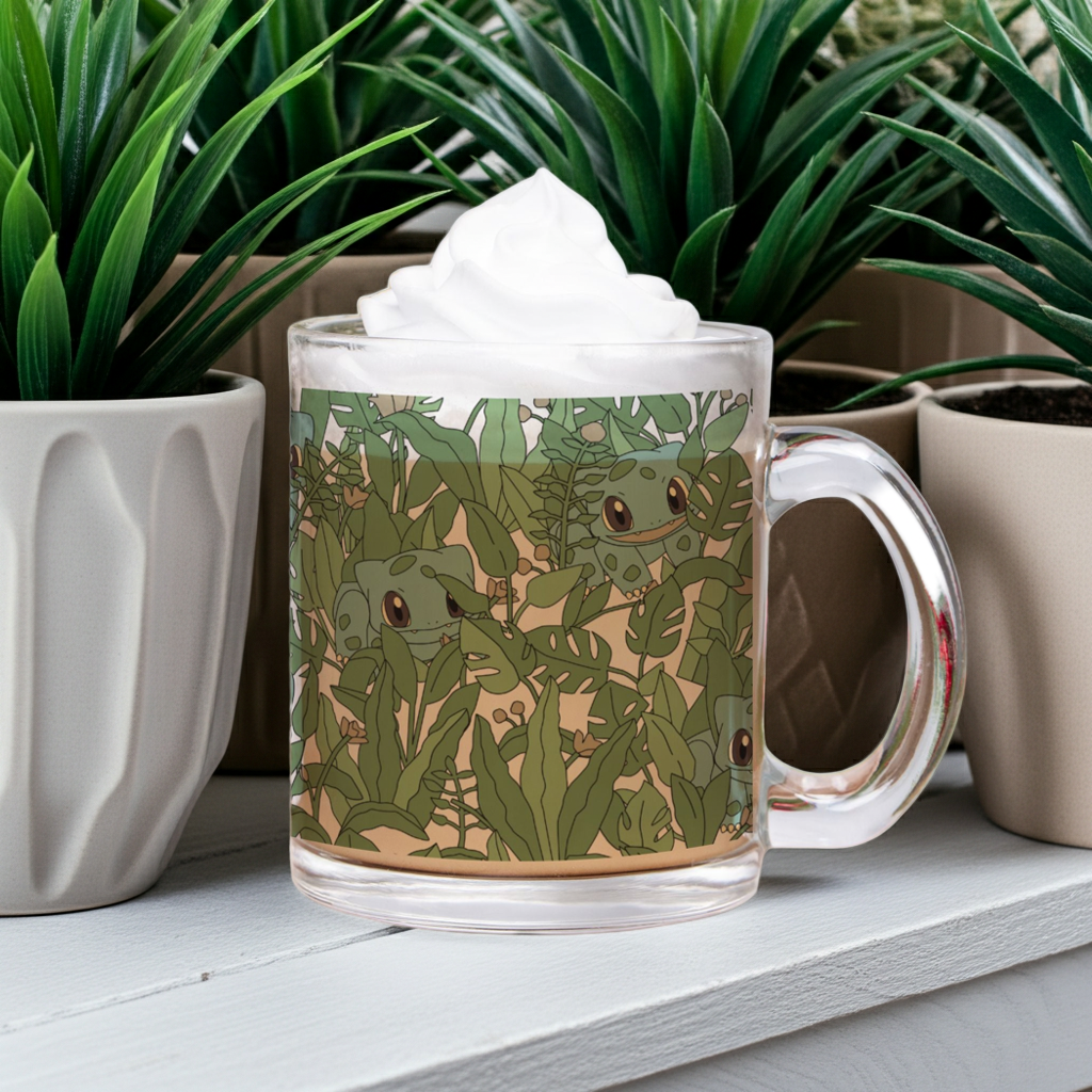 Bulbs and Leaves Mug Glass