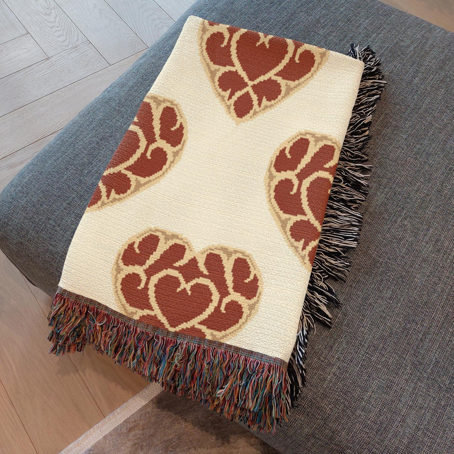 Heart Container Woven Throw Blanket