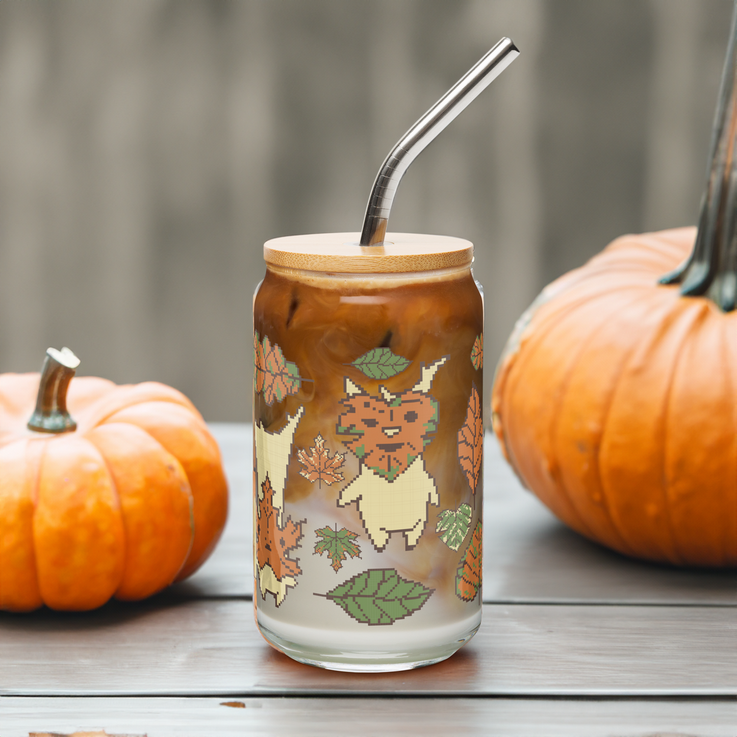 Fall Forest Spirit Can Glass