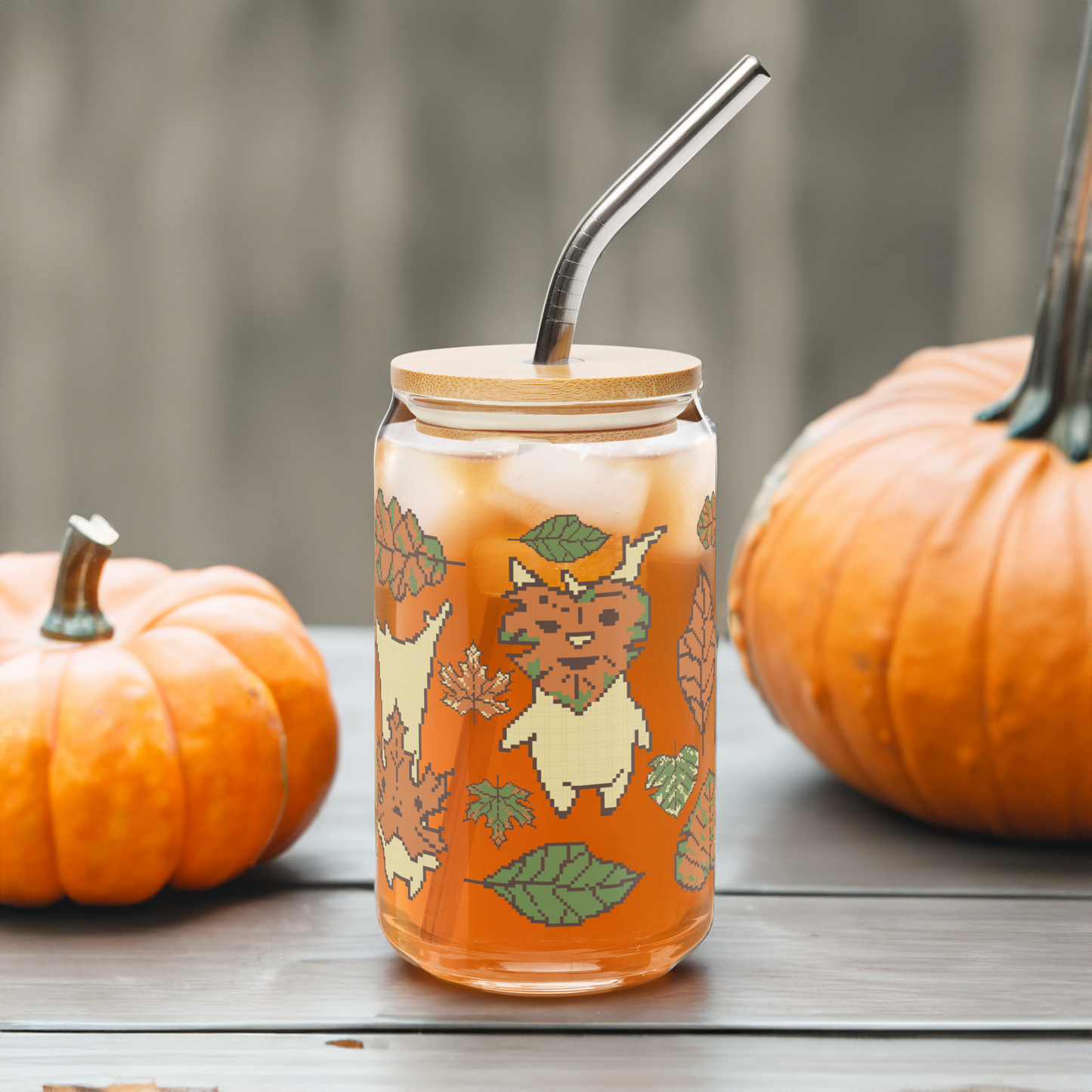 Fall Forest Spirit Can Glass