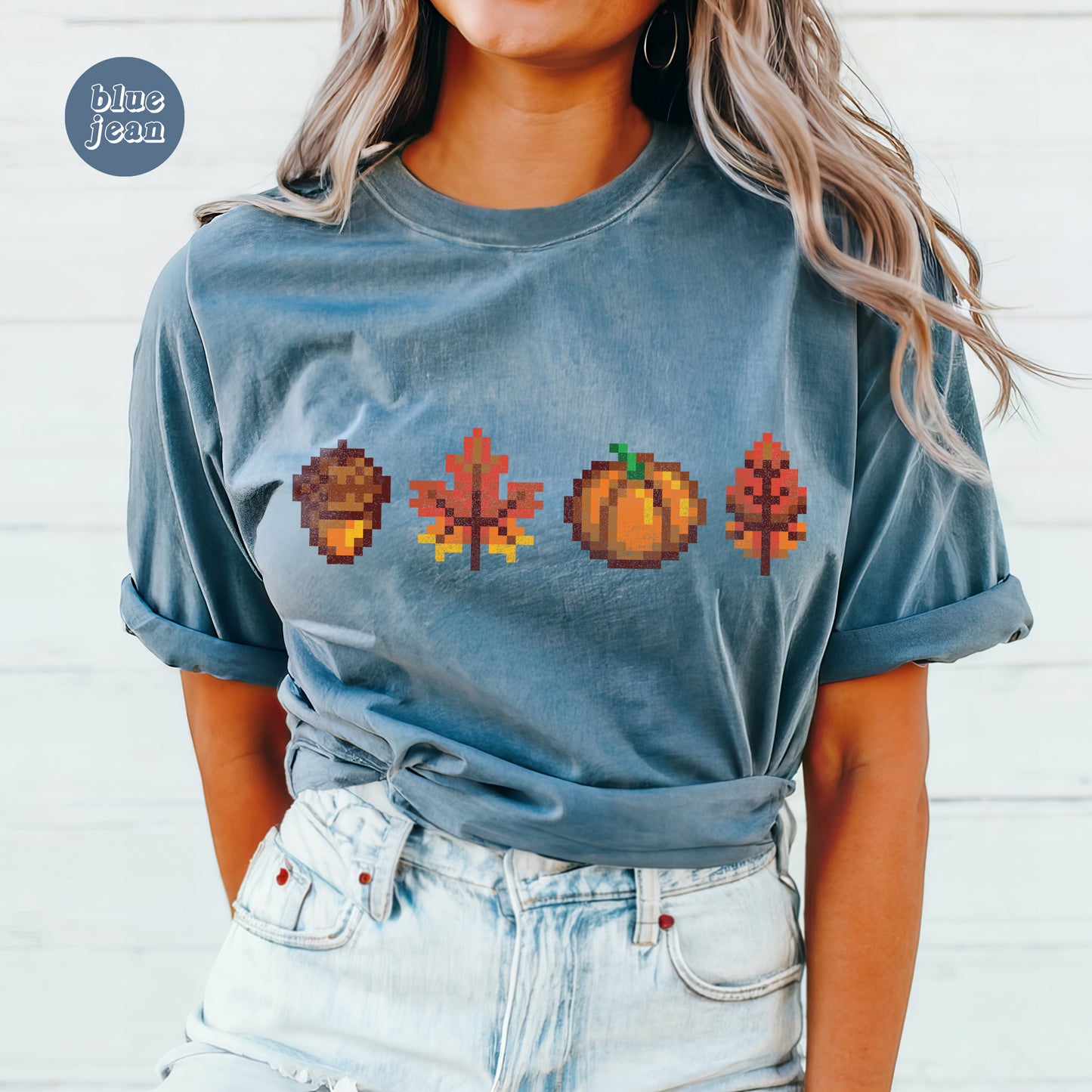 Halloween Pixel Fall Foliage T-Shirt