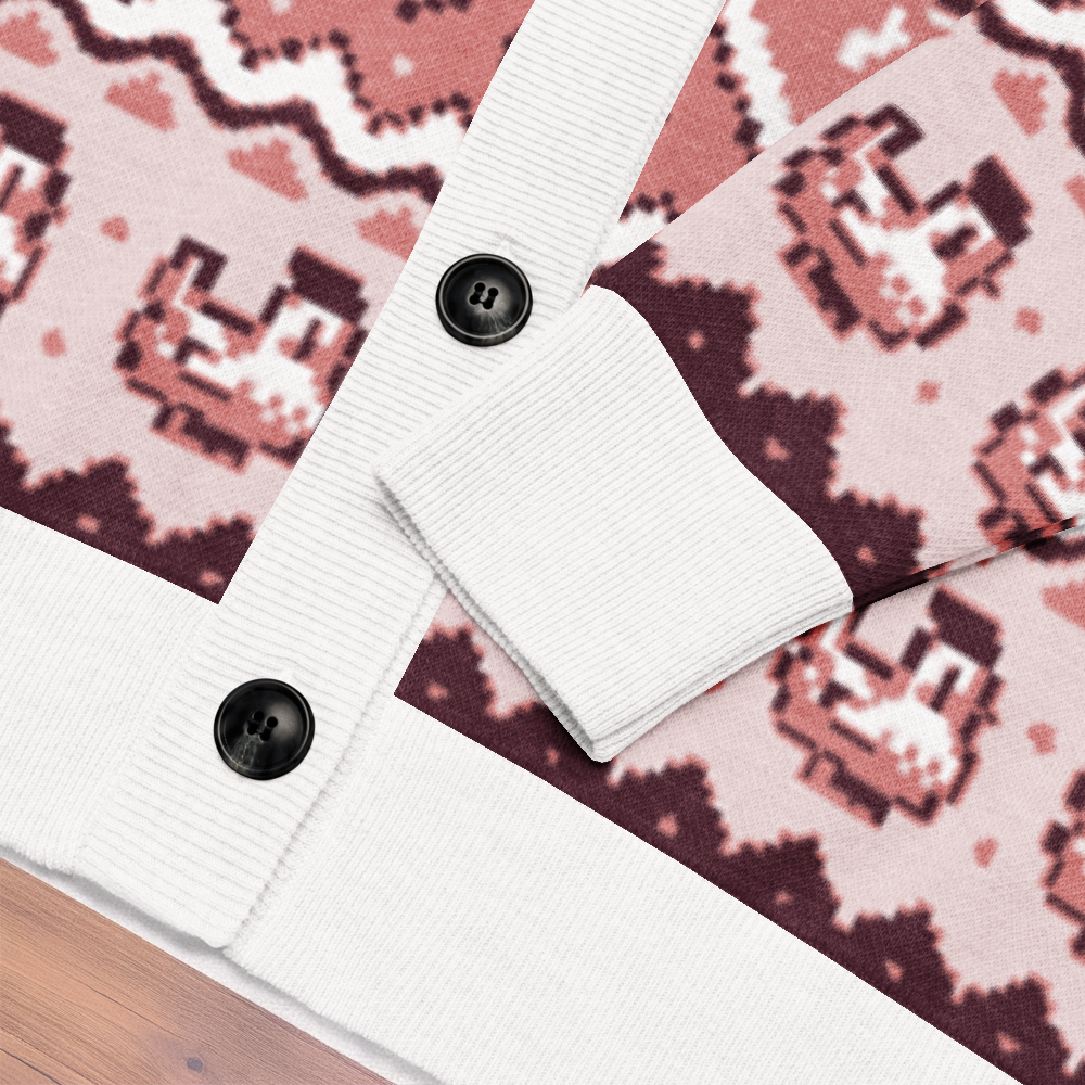 Pixel Chicken Love Cardigan