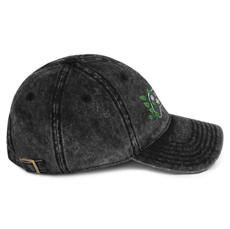 X BOX Leaf Embroidered Denim Cap