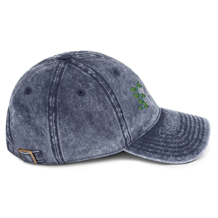 N64 Leaf Embroidered Denim Cap