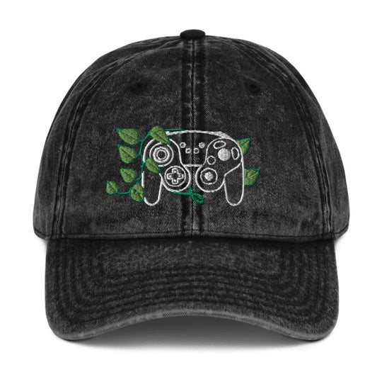 GC Leaf Embroidered Denim Cap