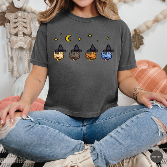 Witchy Pixel Chickens Tshirt