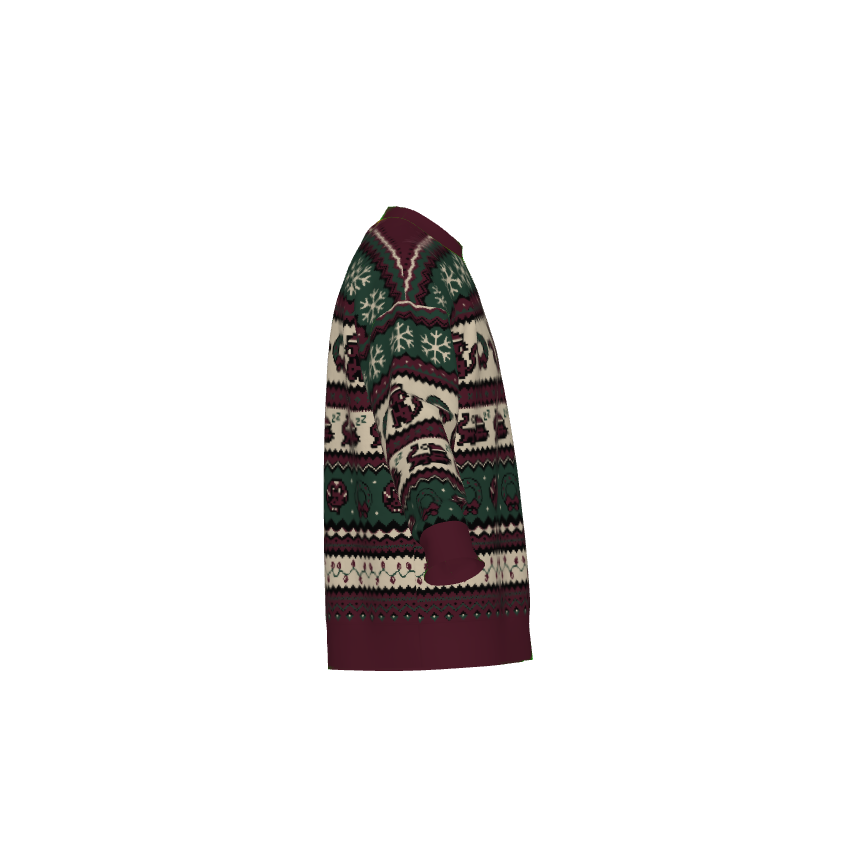 Christmas Pixel Kitty Sweater
