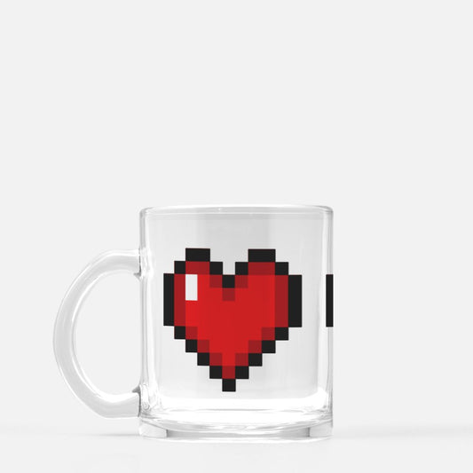 Life Hearts Mug Glass