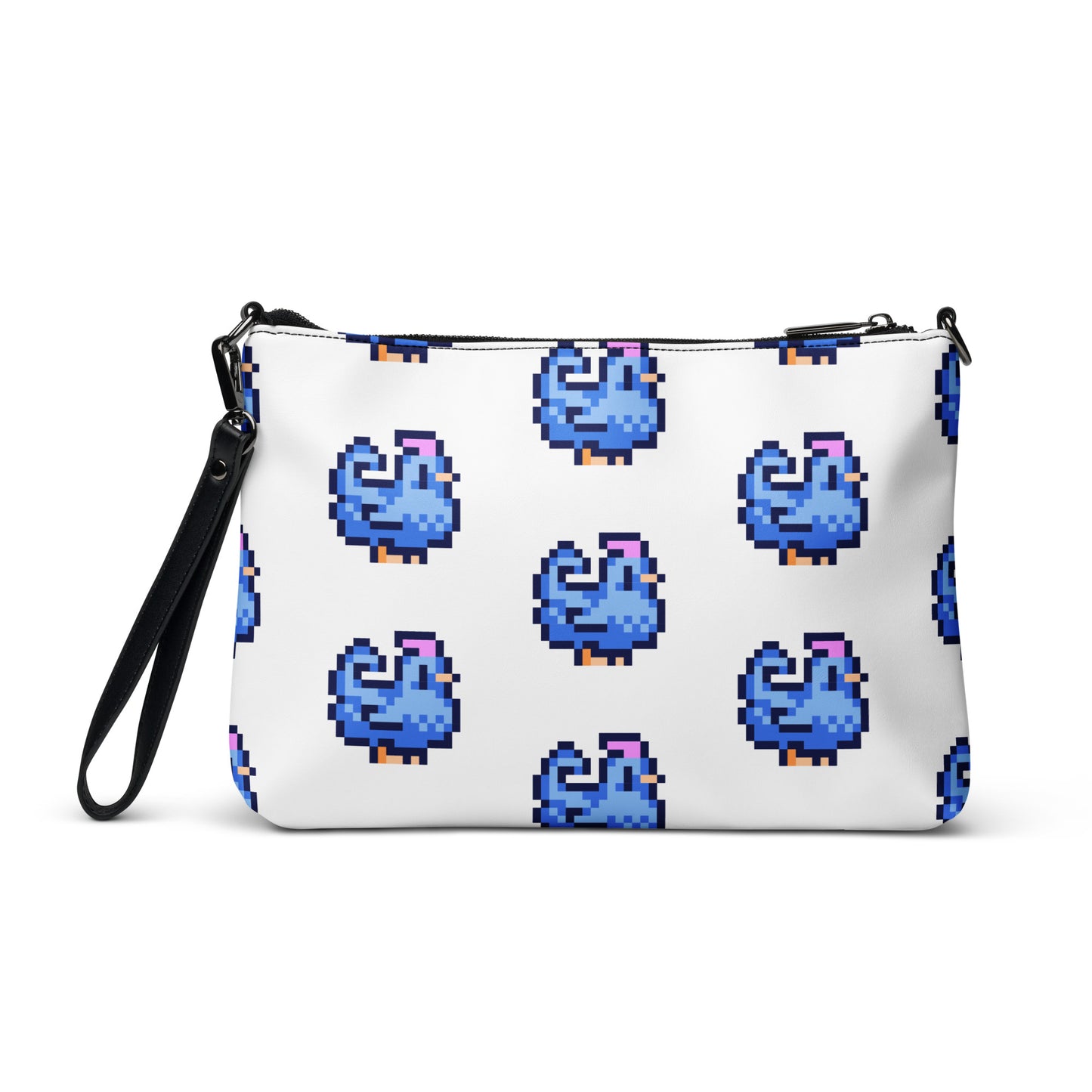 Blue Pixel Chicken Crossbody bag