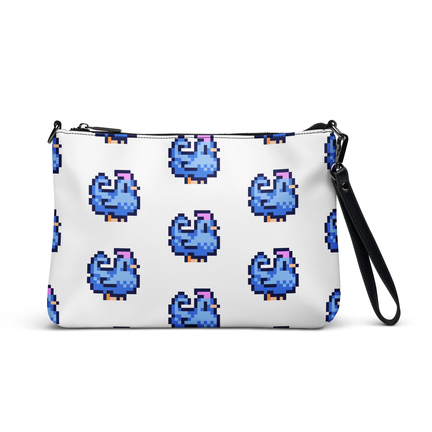 Blue Pixel Chicken Crossbody bag