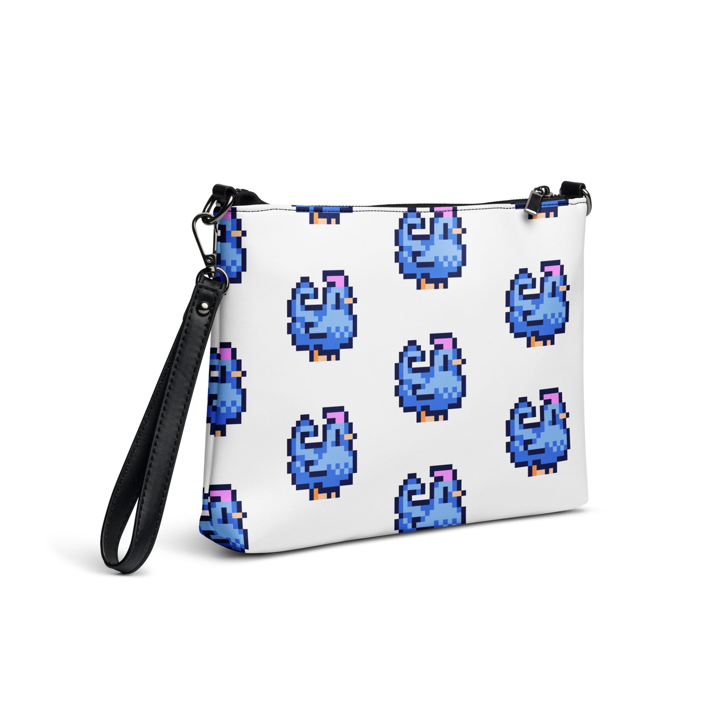 Blue Pixel Chicken Crossbody bag