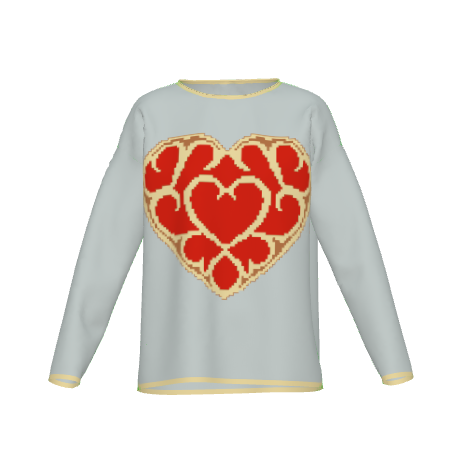 Heart Container Fitted Sweater