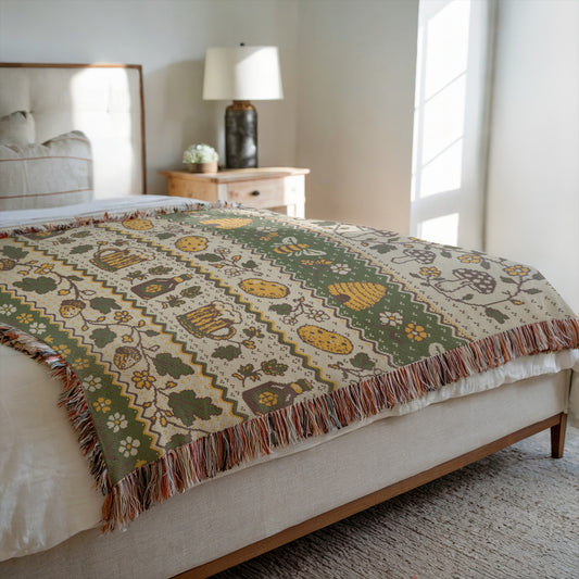 A Quiet Life Woven Throw Blanket